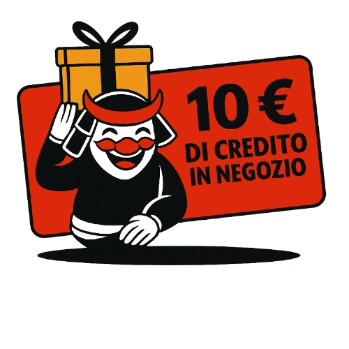 10 € di credito in negozio