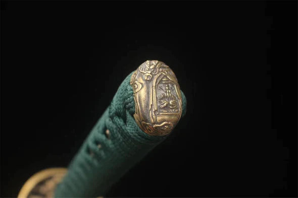 Kashira-Dragon-Sculpte-Acier-T10-Hamon-Veritable