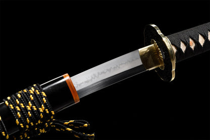 Katana-Japonais-Tokugawa-Ieyasu-Acier-T10-Hamon-Veritable