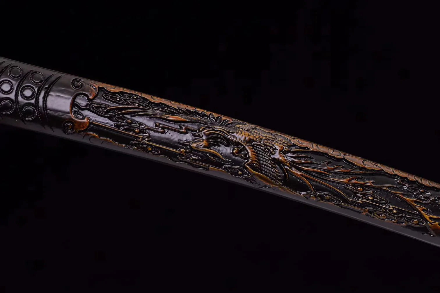 Saya-Dragon-Phoenix-Acier-a-Ressort