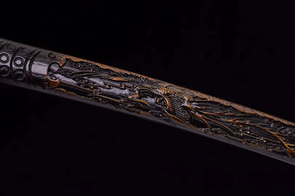 Saya-Dragon-Phoenix-Acier-a-Ressort