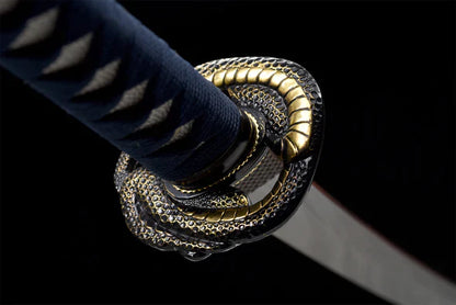 Tsuba-Katana-Serpent-Prehistorique
