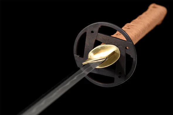 Tsuba-Samourai-de-la-Mort-Acier-T10-Hamon-Veritable